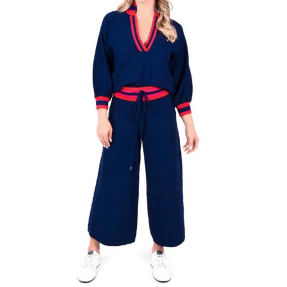 EMILY MCCARTHY Pants - NEW EMILY MCCARTHY teddy trouser in bleu mono
